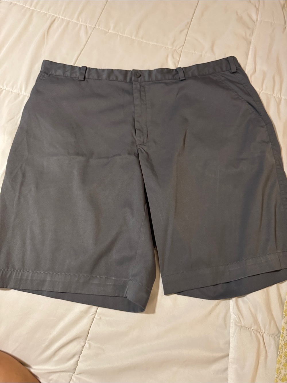 Nike Men's Charcoal Gray Flat Front Shorts
